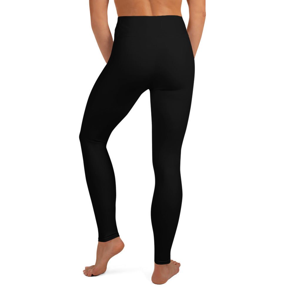 Leggings noir de yoga avec sac