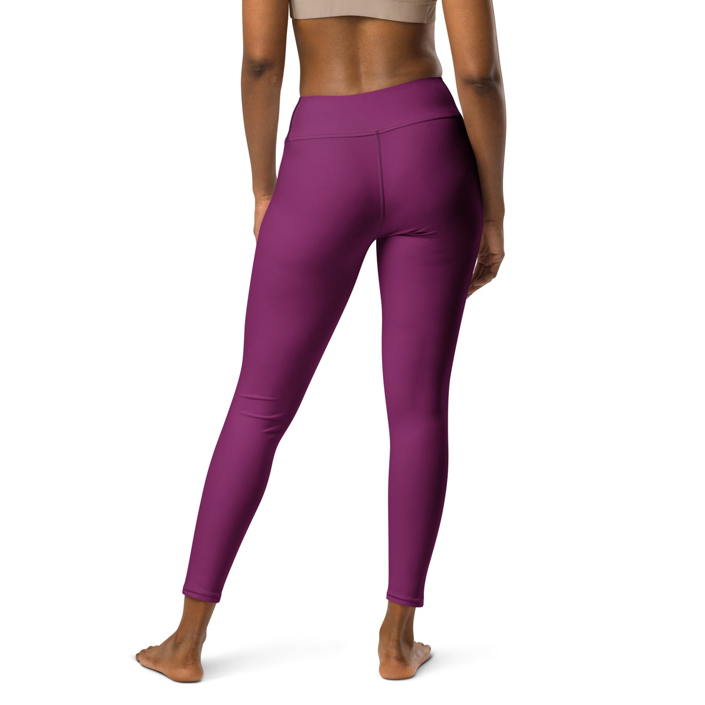 Leggings Berenjena de yoga avec sac