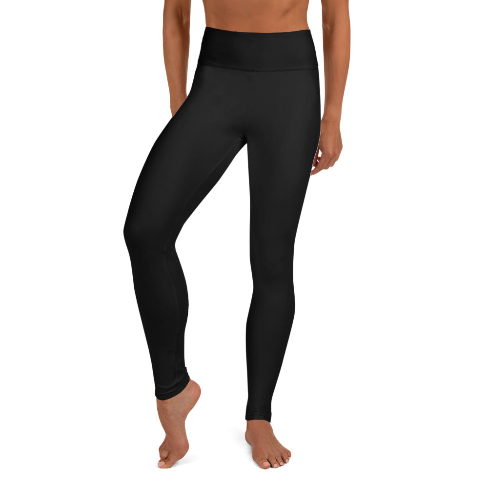 Leggings noir de yoga avec sac