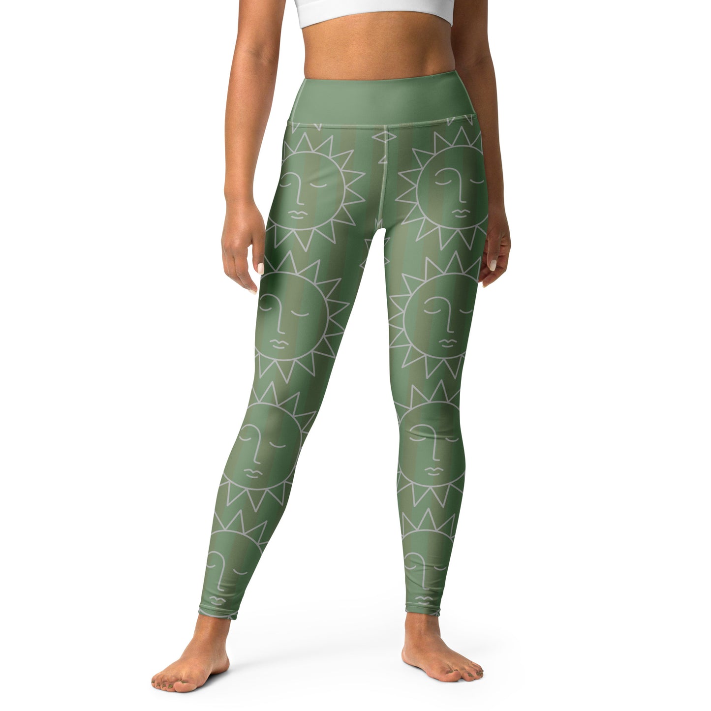 Leggings Sol Verde amulette de yoga avec sac