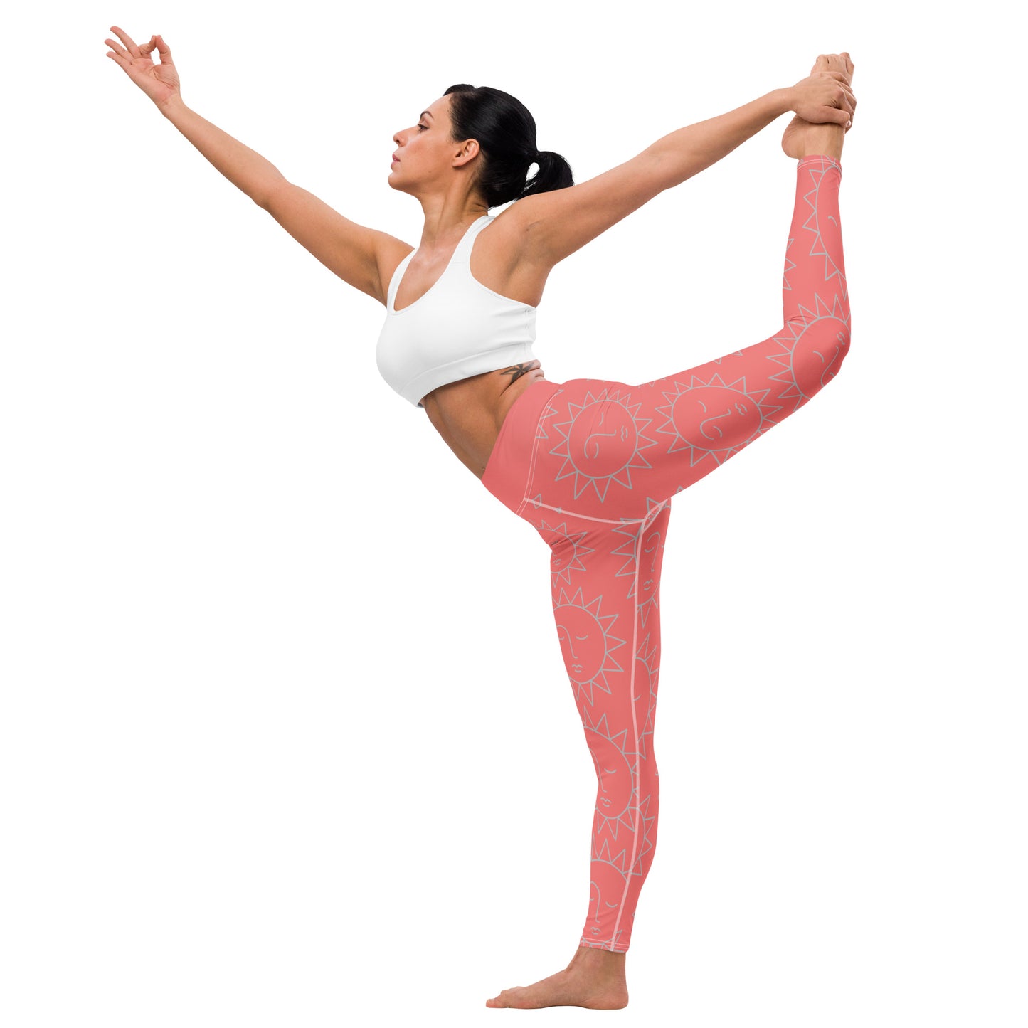 Leggings Salmon Sol de yoga: Suavidad y Estilo con un Toque de Sol 🌞