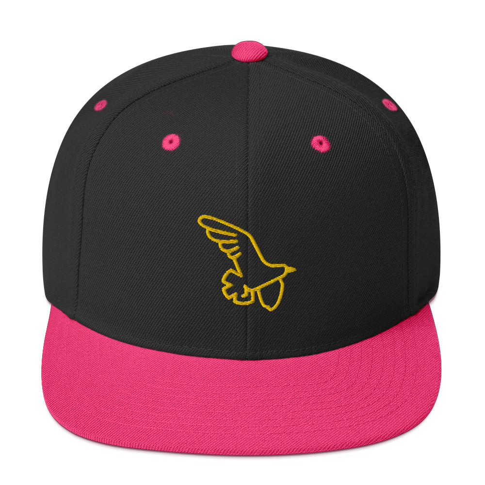 Gorra snapback Ave dorada