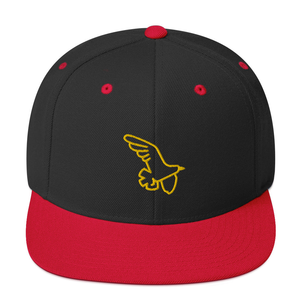 Gorra snapback Ave dorada