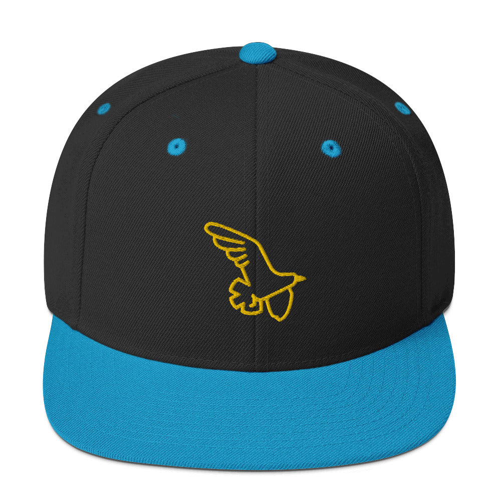 Gorra snapback Ave dorada