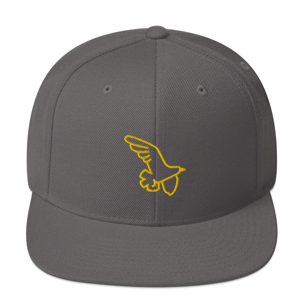 Gorra snapback Ave dorada