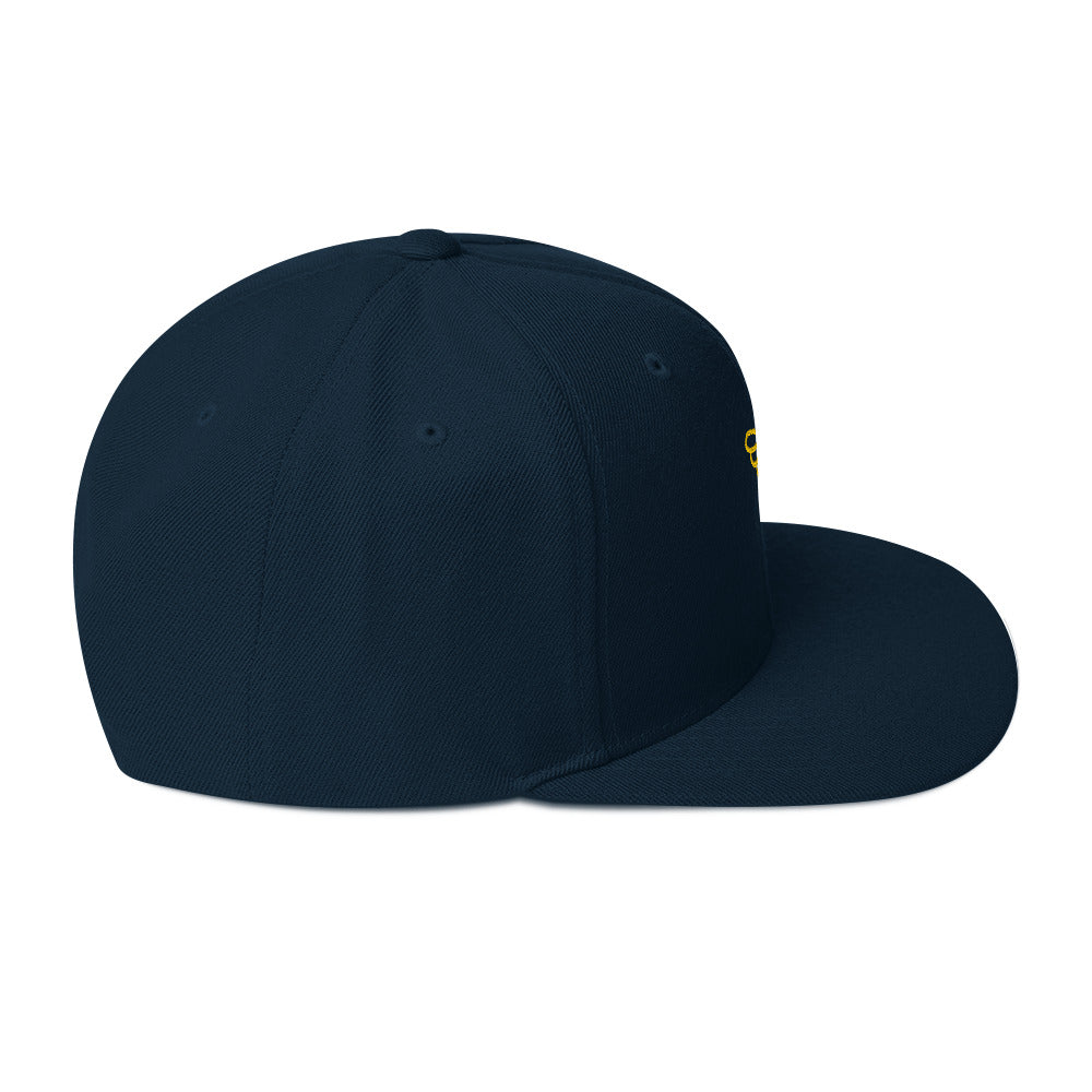 Gorra snapback Ave dorada