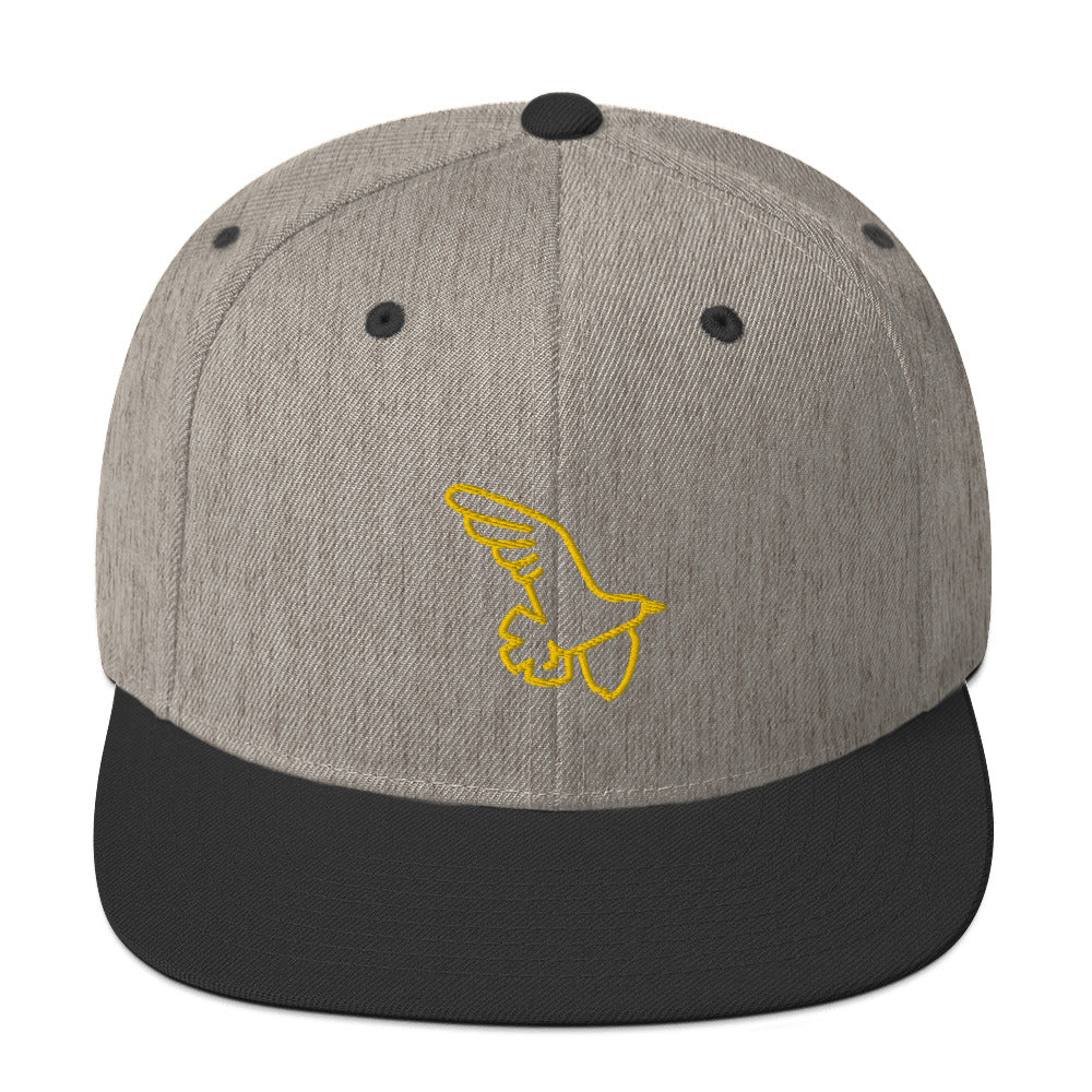 Gorra snapback Ave dorada