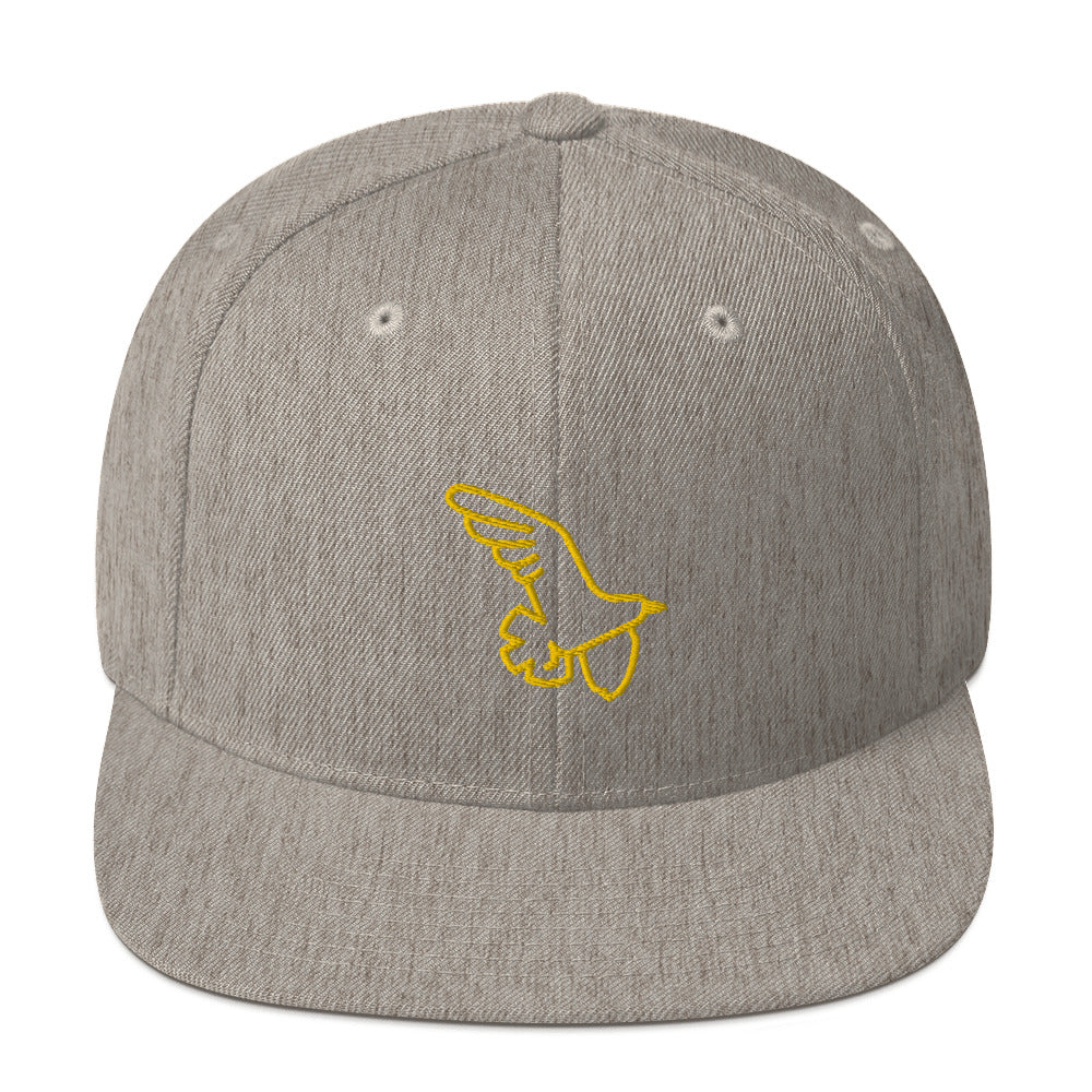 Gorra snapback Ave dorada