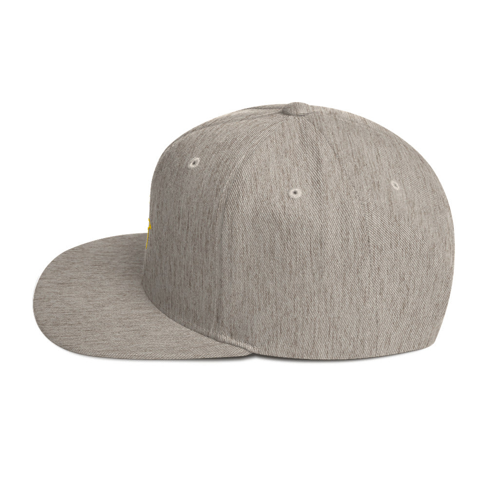 Gorra snapback Ave dorada