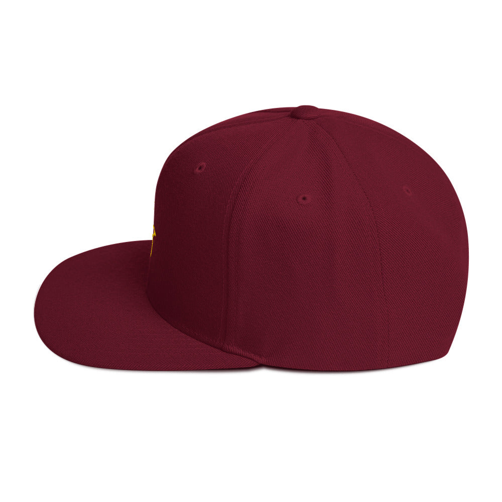 Gorra snapback Ave dorada
