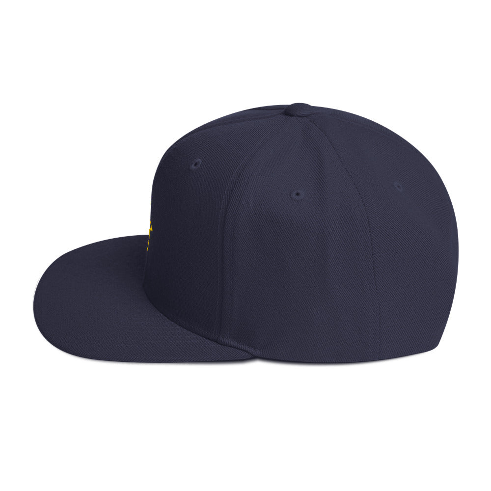Gorra snapback Ave dorada
