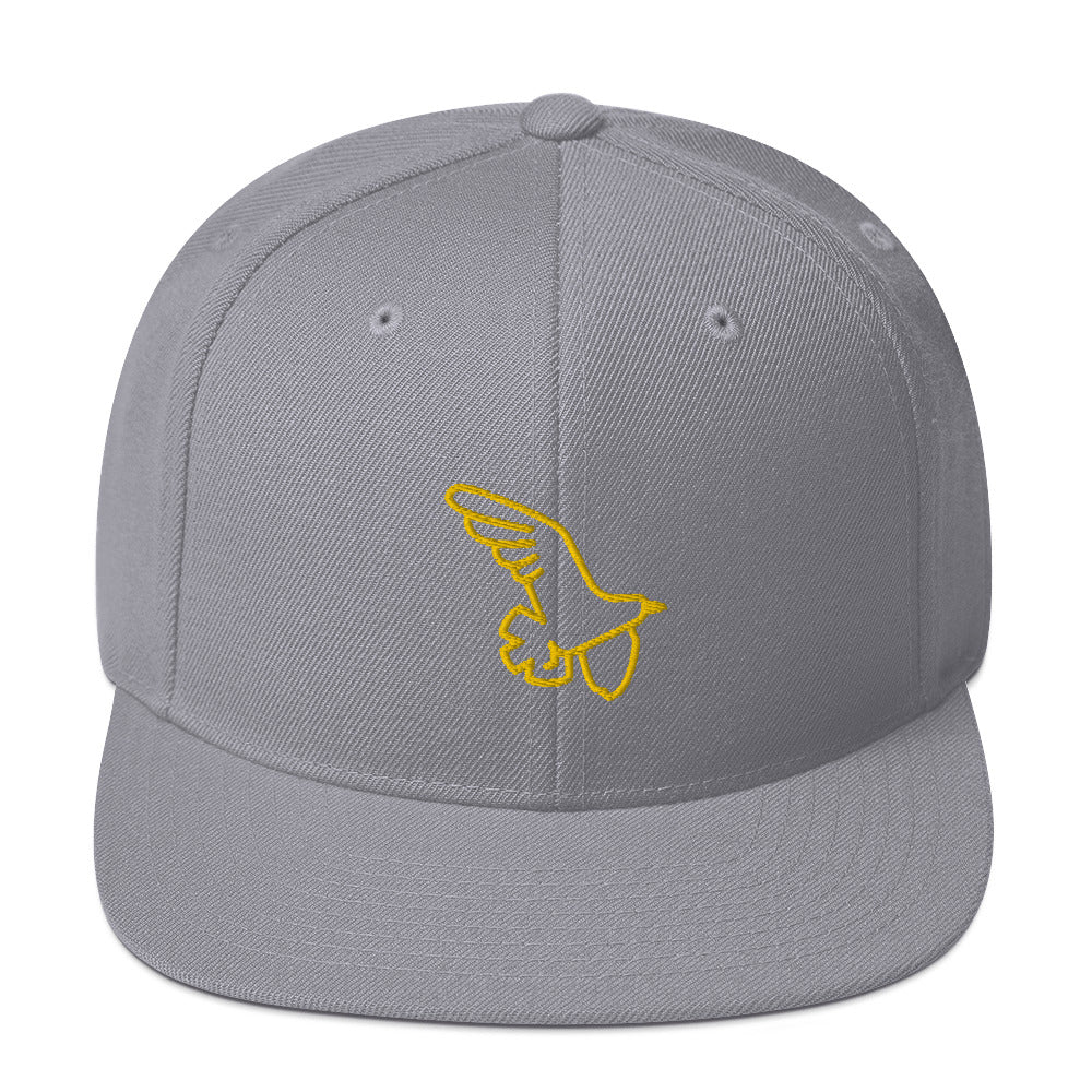 Gorra snapback Ave dorada