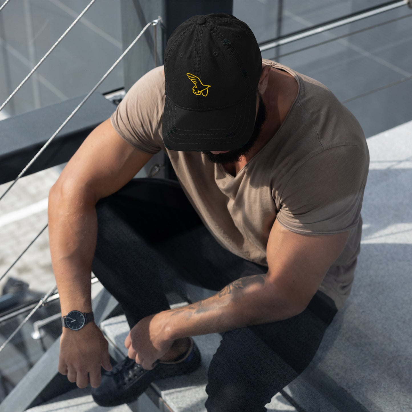 Gorra desgastada Bird