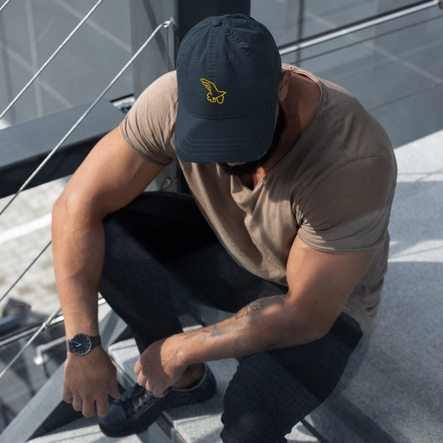 Gorra desgastada Bird