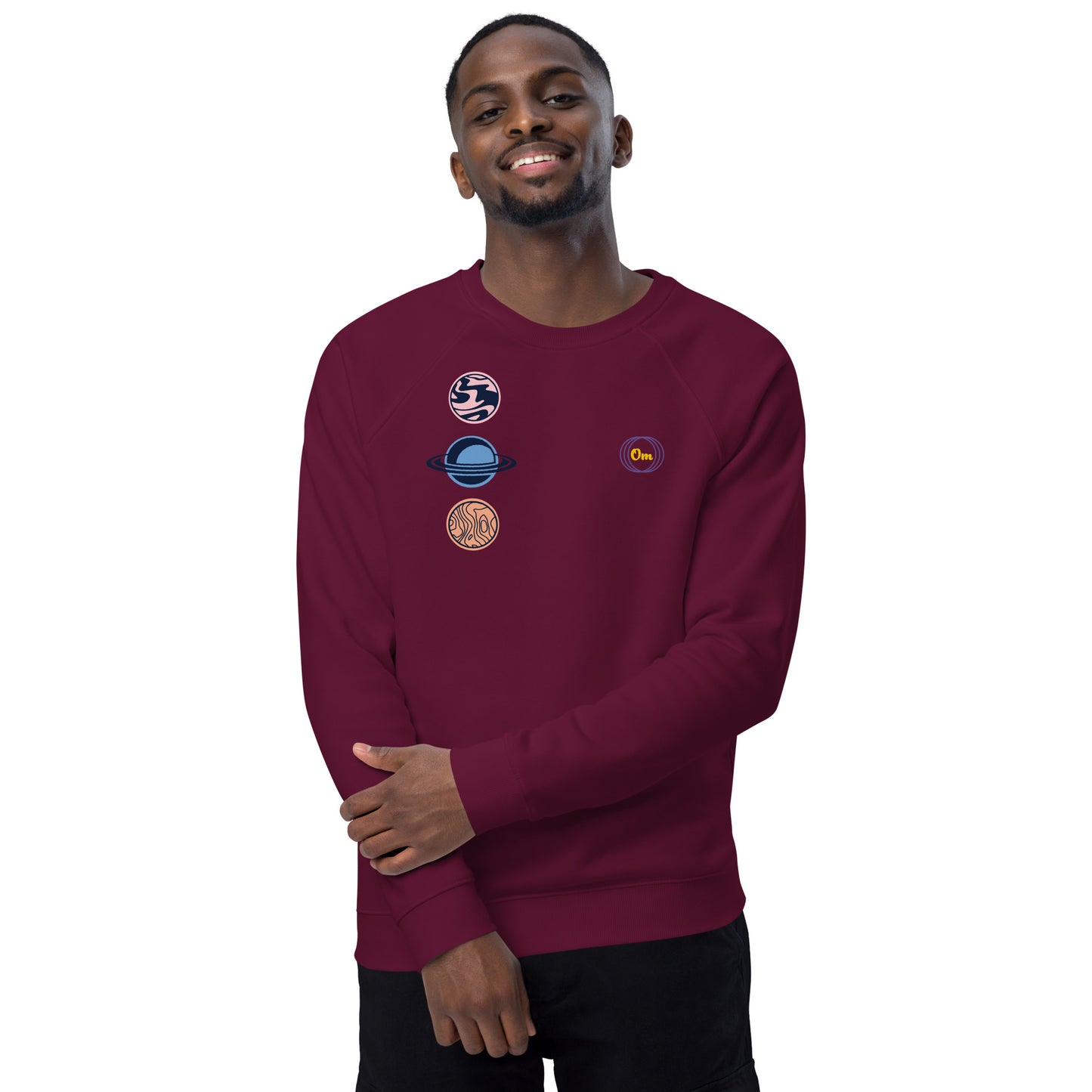 Sudadera orgánica Planetas om