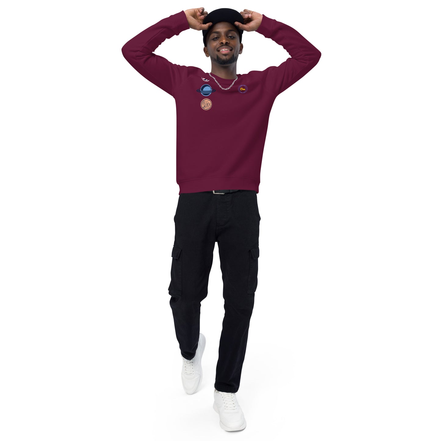 Sudadera orgánica Planetas om