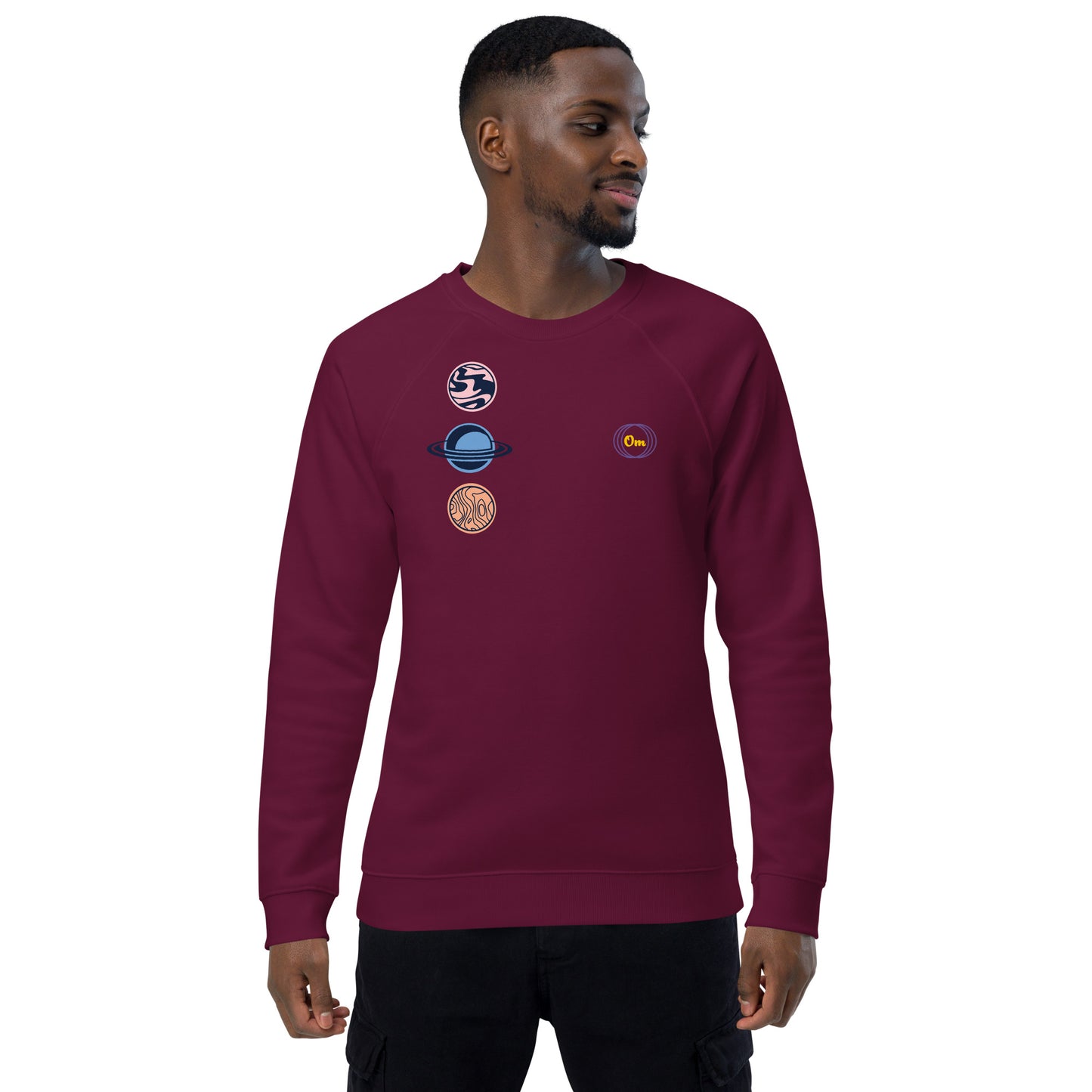 Sudadera orgánica Planetas om