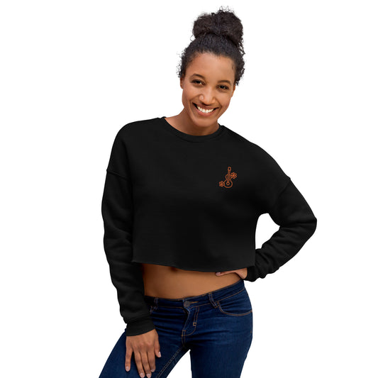 Sudadera corta diseño guitarra