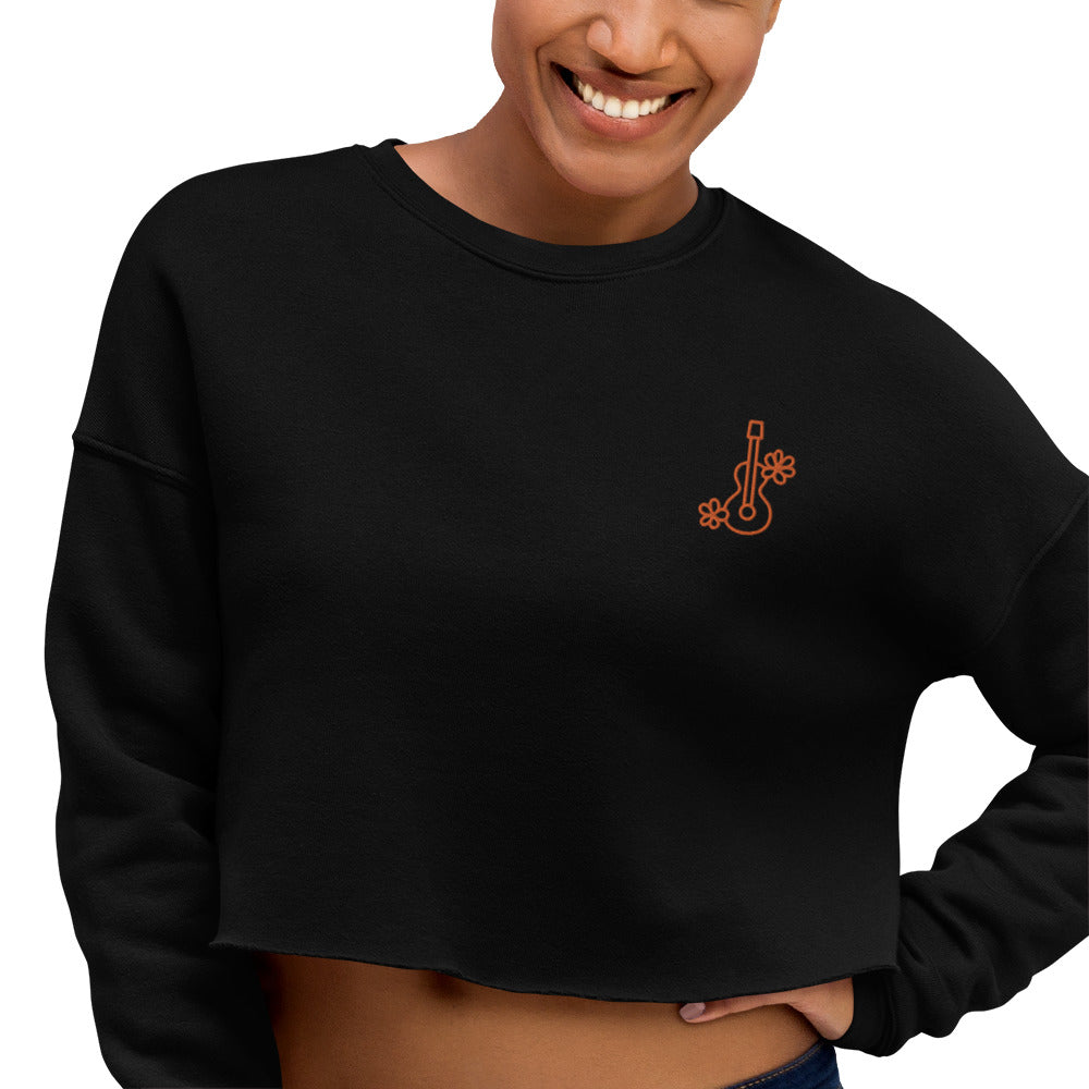 Sudadera corta diseño guitarra