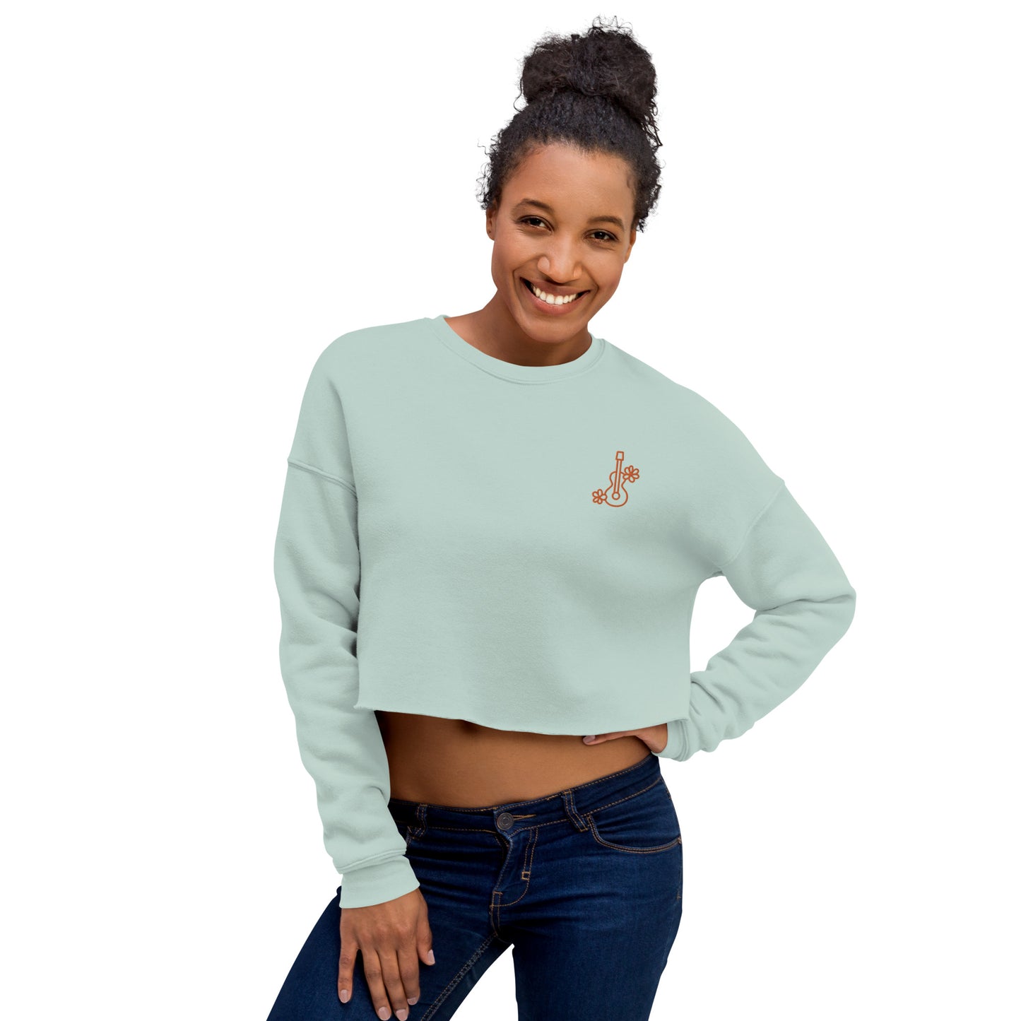 Sudadera corta diseño guitarra