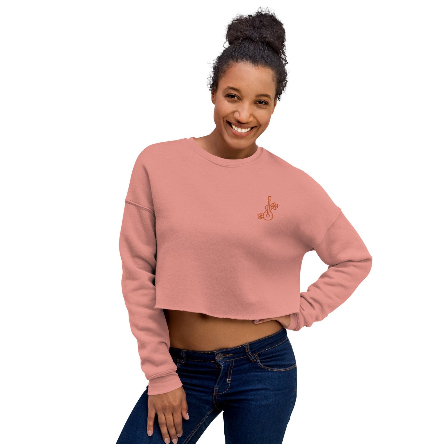 Sudadera corta diseño guitarra
