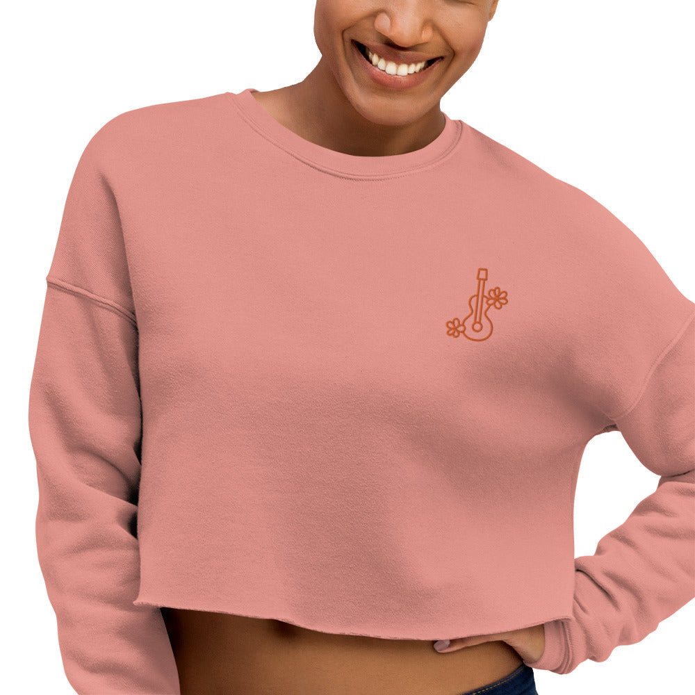 Sudadera corta diseño guitarra