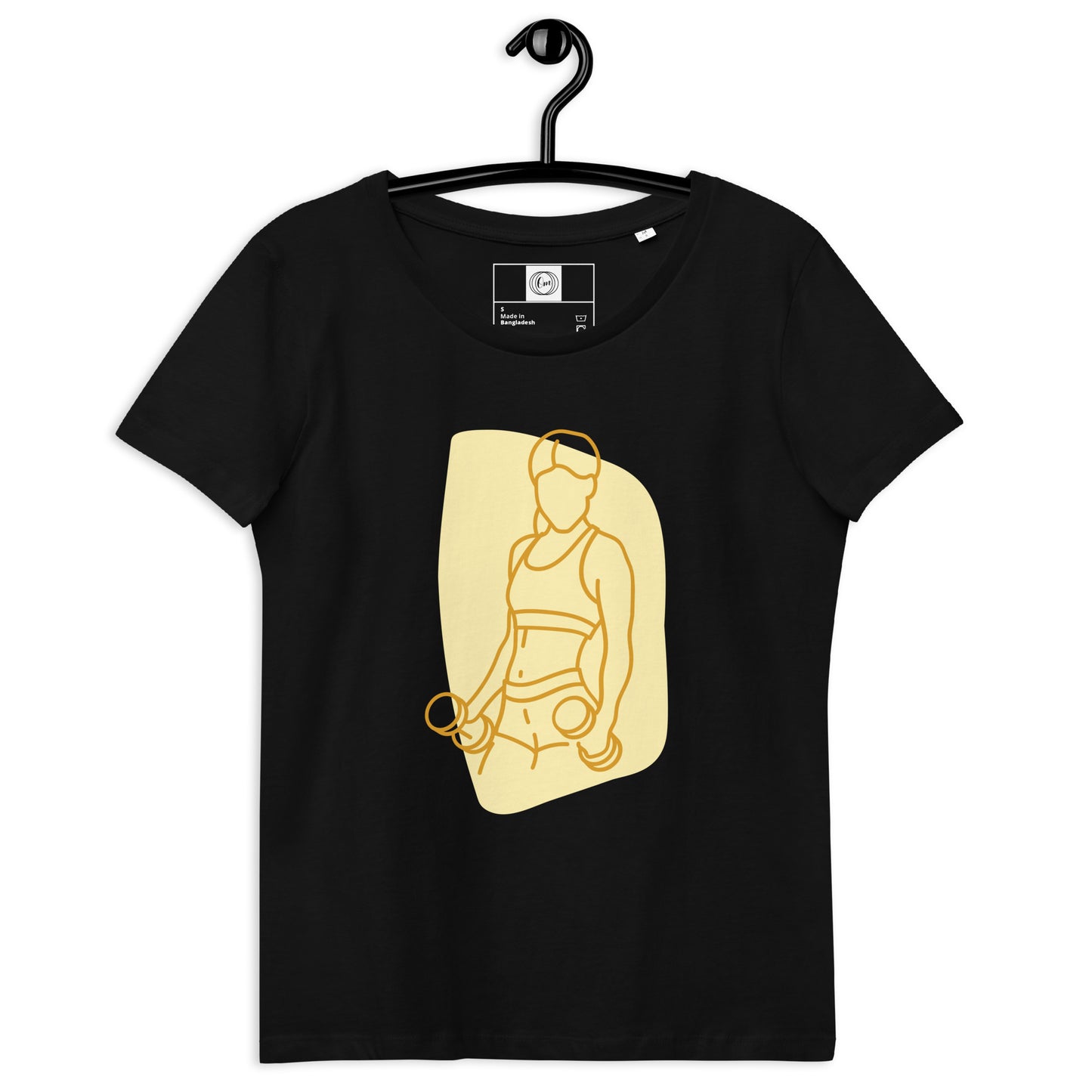 EcoChic Serenity: Women's Organic Fitted T-Shirt