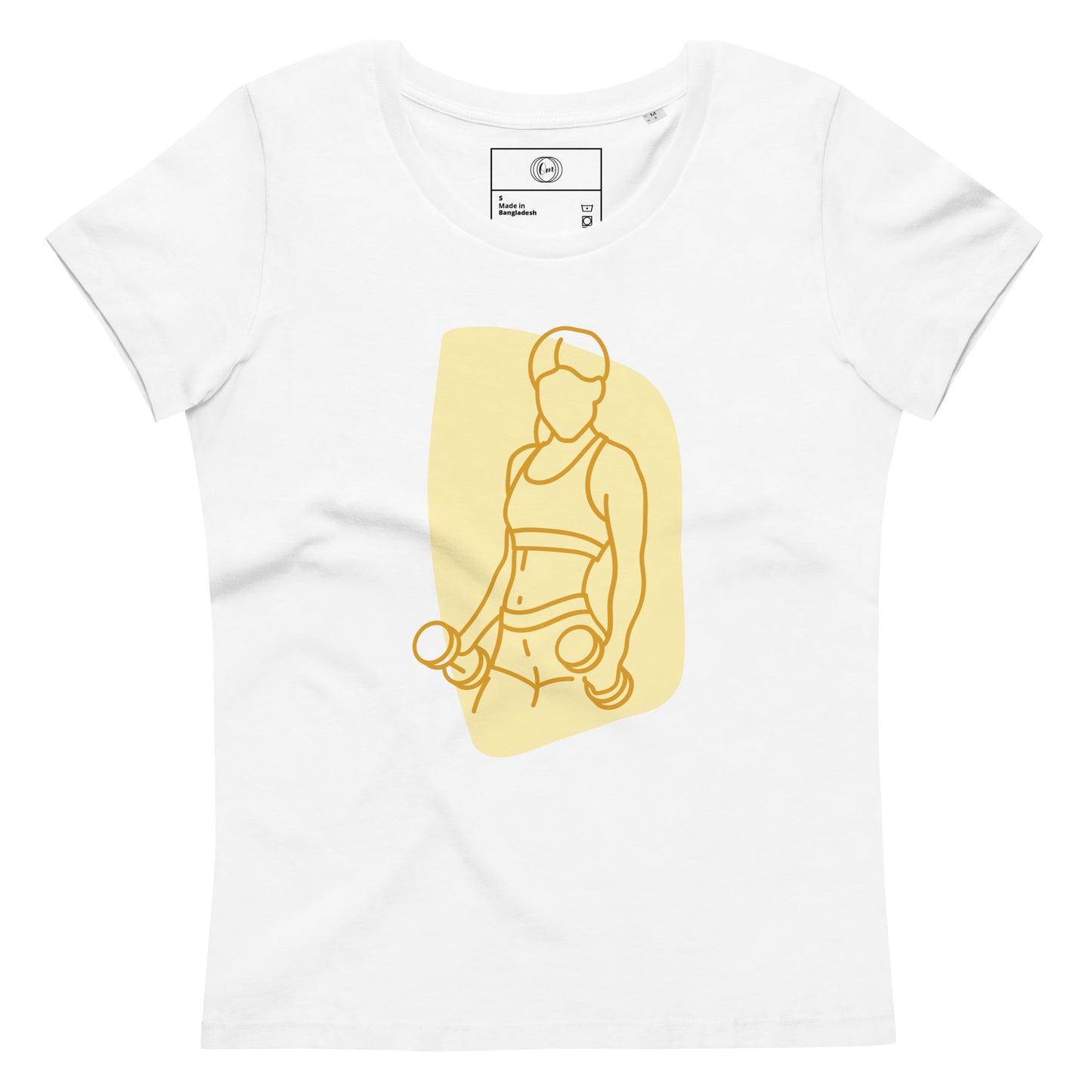 EcoChic Serenity: Women's Organic Fitted T-Shirt