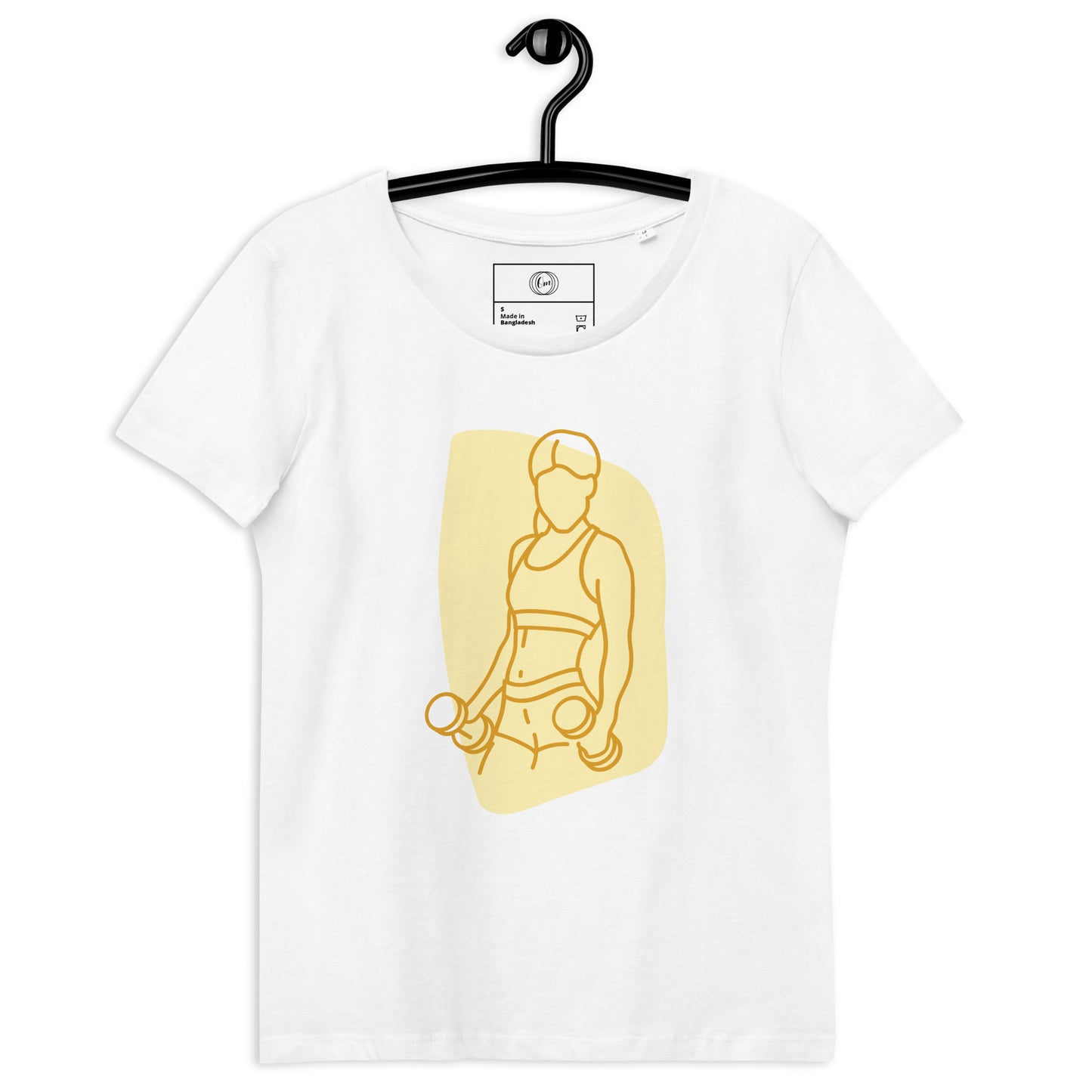 EcoChic Serenity: Women's Organic Fitted T-Shirt