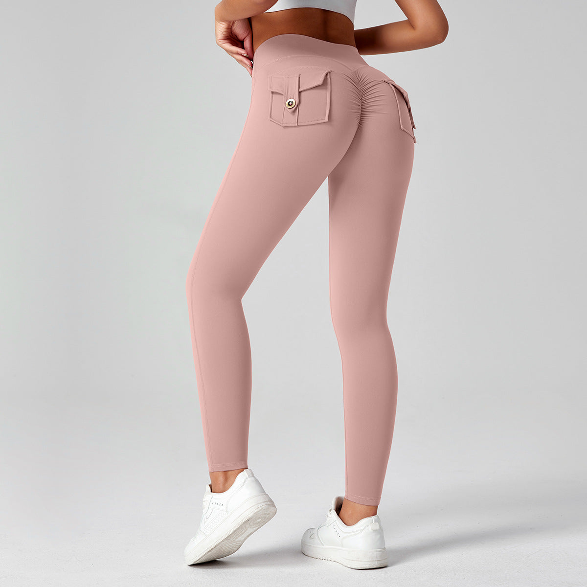 Leggings Fitness Cintura Alta Efecto Lifting con Bolsillos | 25 Colores