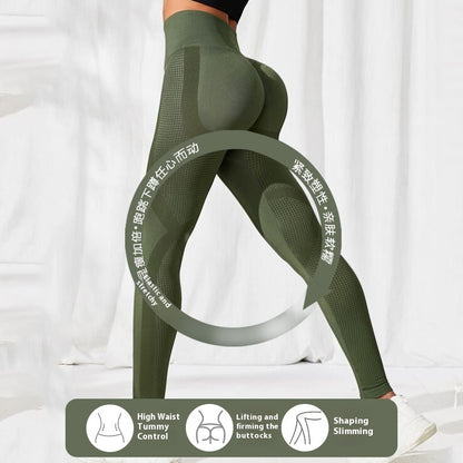 Leggings Deportivos Seamless Mujer · Ajuste Slim & Efecto Realce