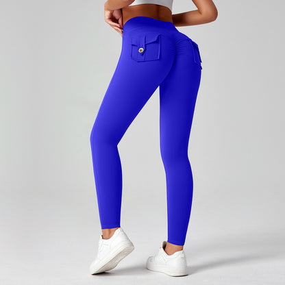 Leggings Fitness Cintura Alta Efecto Lifting con Bolsillos | 25 Colores