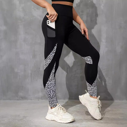 Leggings High Waist Patchwork Contrast - 5 Diseños