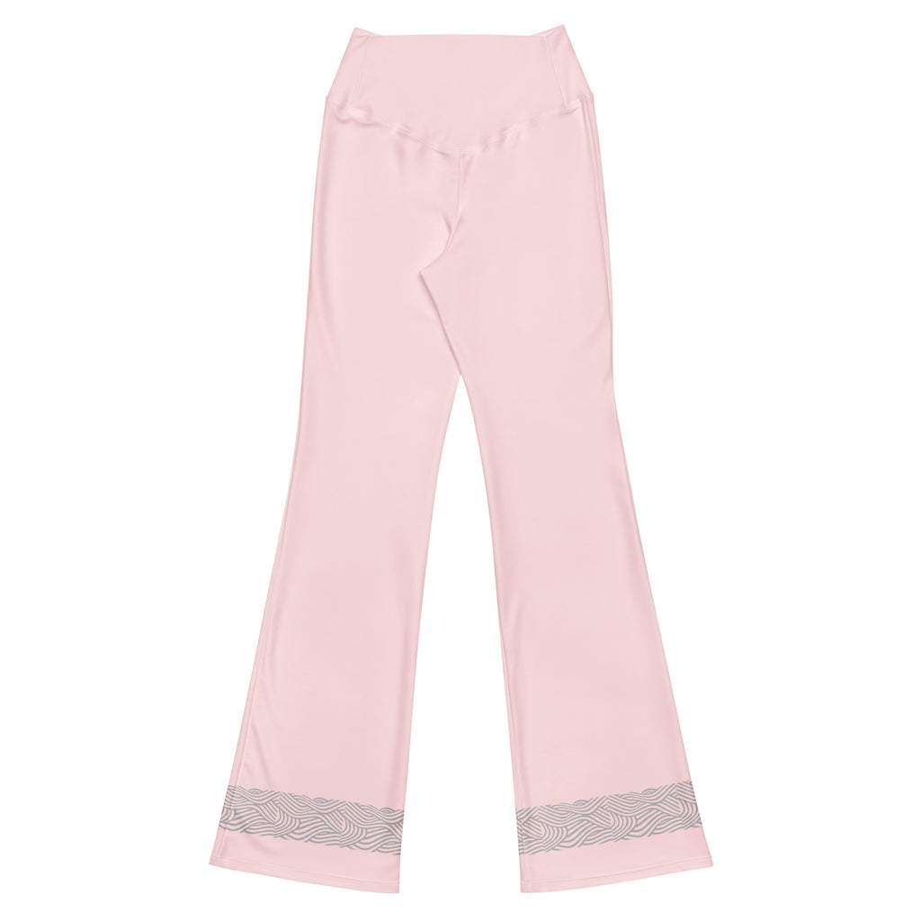 Leggings acampanado rosa claro decoraciones gris