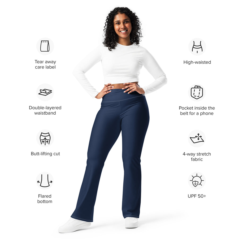 Leggings acampanado Azul Marino
