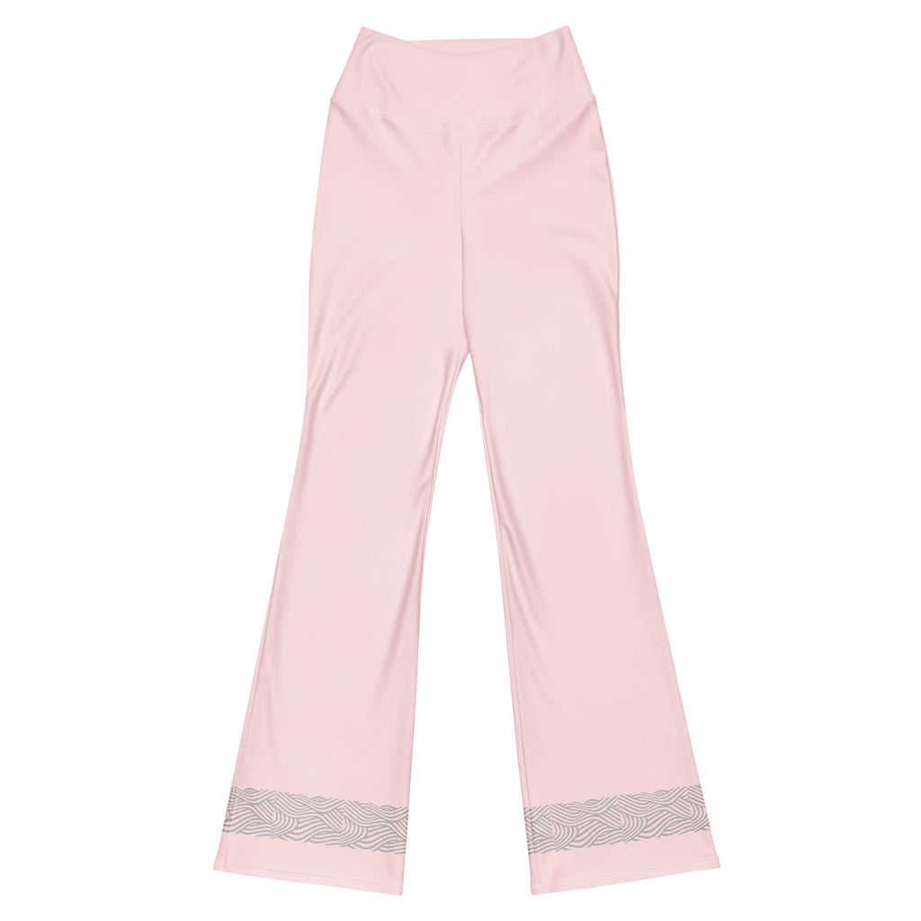 Leggings acampanado rosa claro decoraciones gris