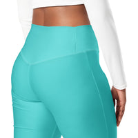 Leggings acampanados — Turquesa Oscuro