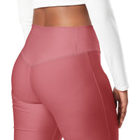 Leggings acampanados — Carmesí