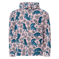 Sudadera con capucha diseño de tigres