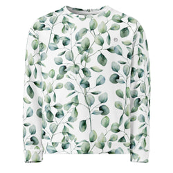 Sudadera con diseño de hojas