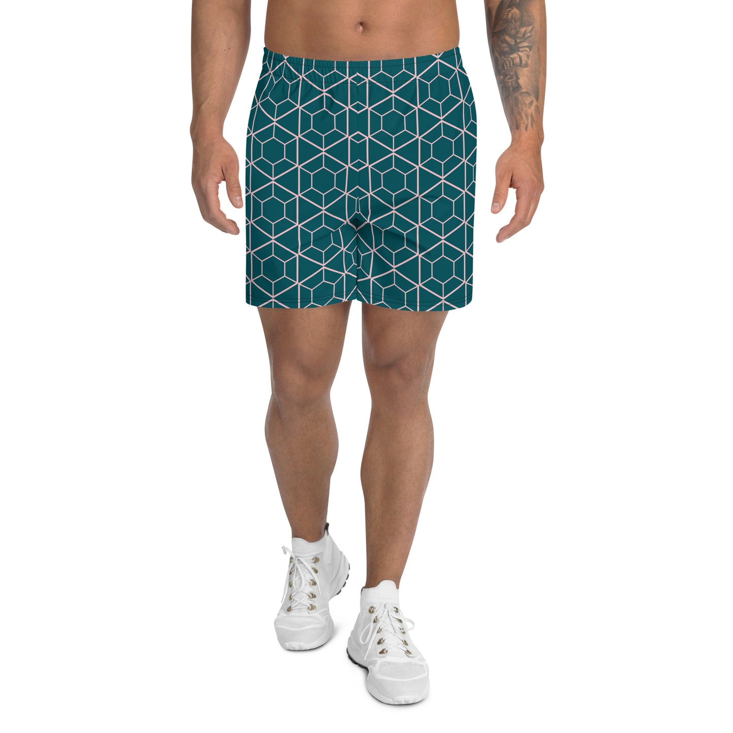 Pantalones cortos de deporte con diseño geometrico