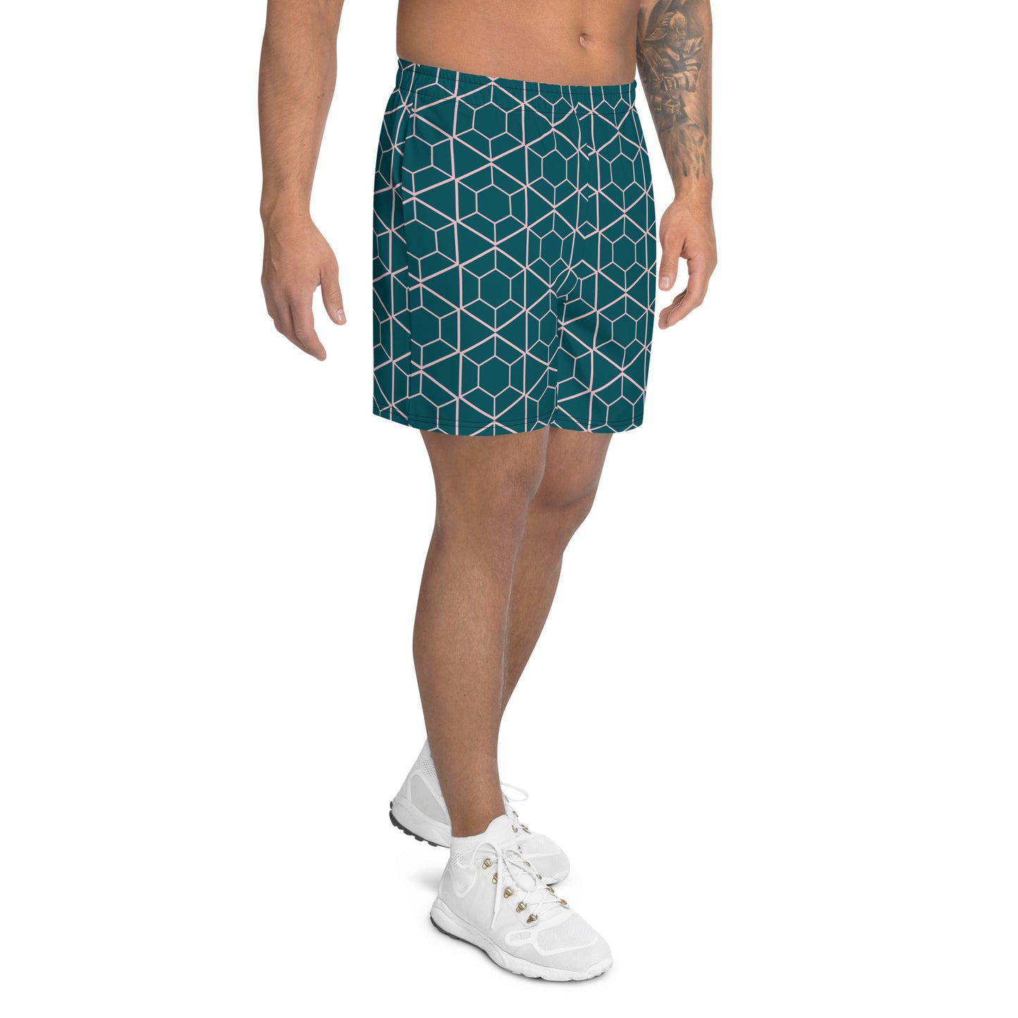 Pantalones cortos de deporte con diseño geometrico