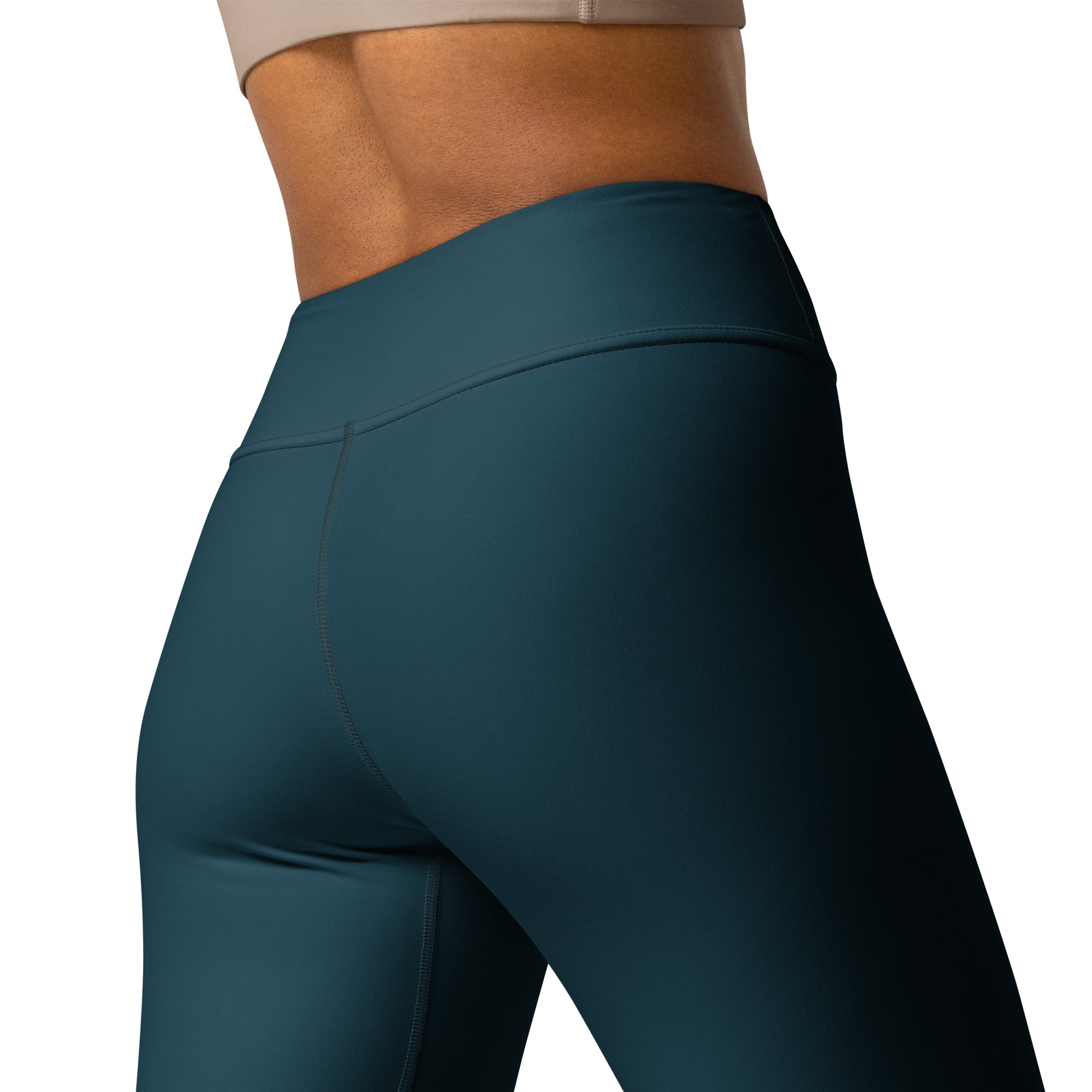 Blue whale yoga leggings with pocket