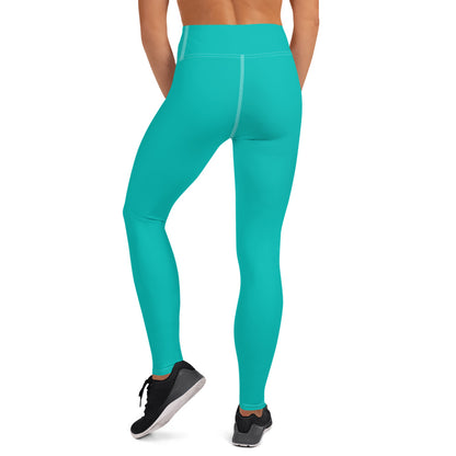 Leggings Iris Blue de yoga avec sac