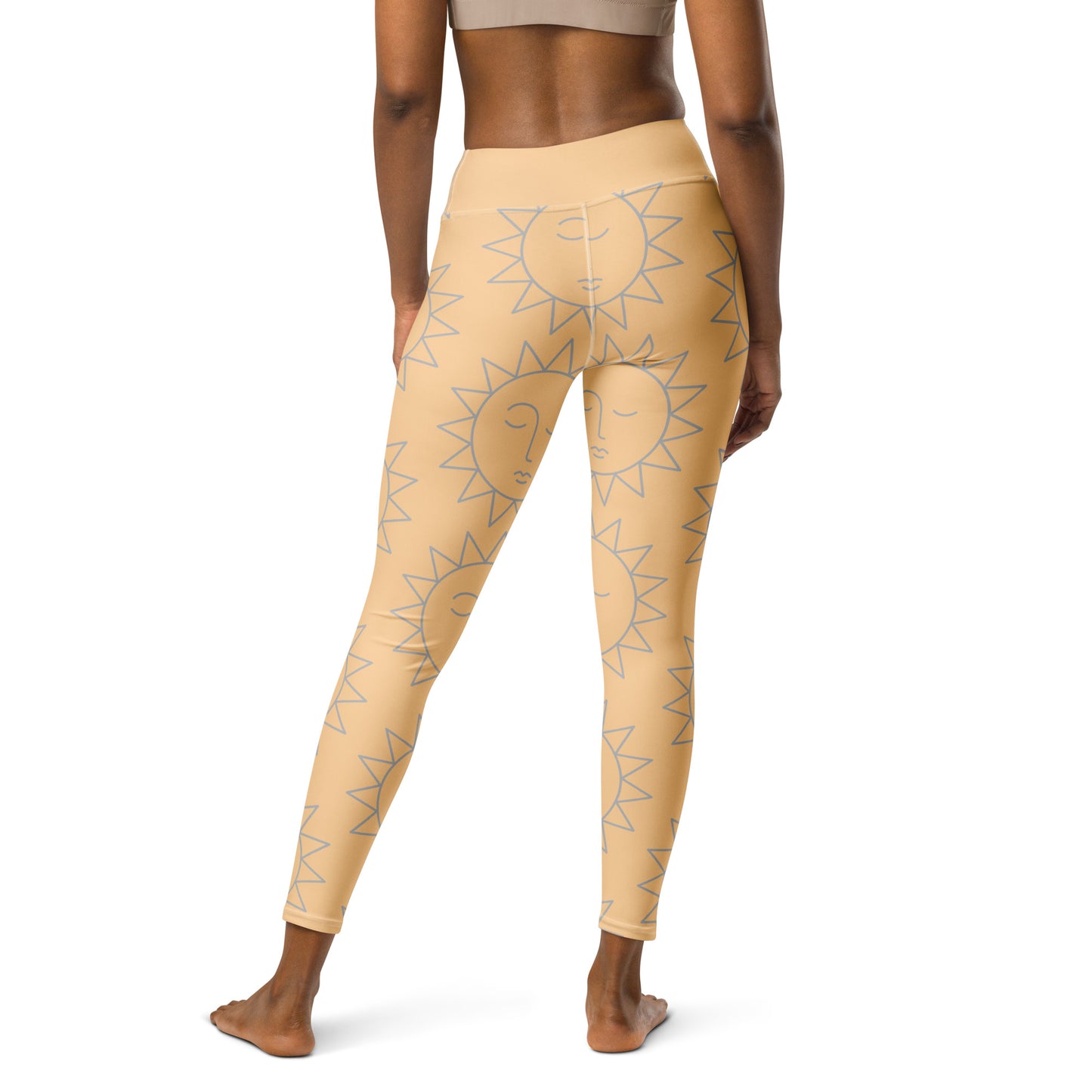 Leggings Frangipani de yoga: Elegancia tropical con bolsillo