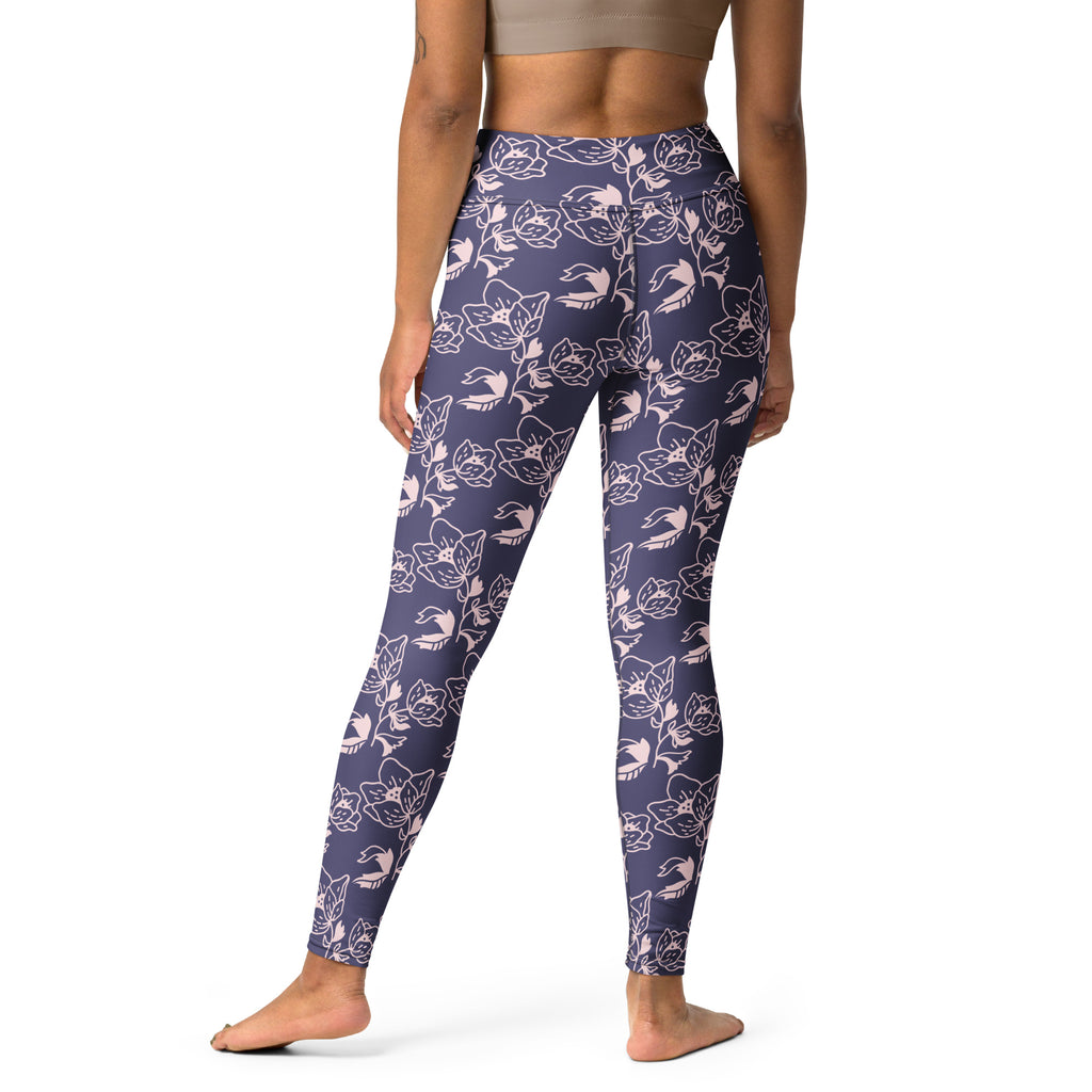 Yoga Leggings with Flowers: Softness and Style for your Next Session 🌸💙