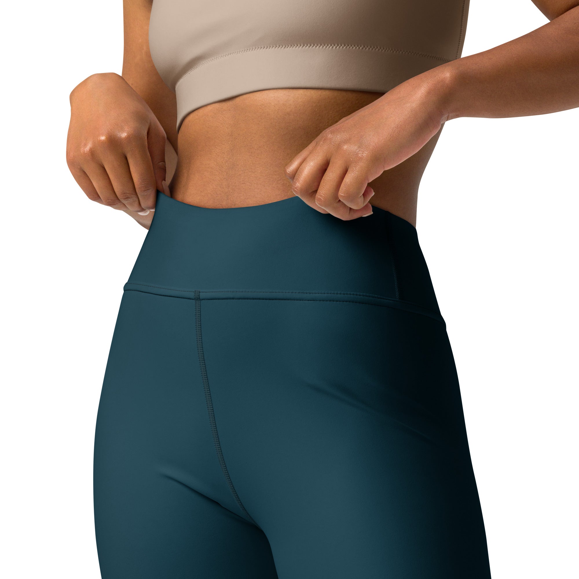 Blue whale yoga leggings with pocket