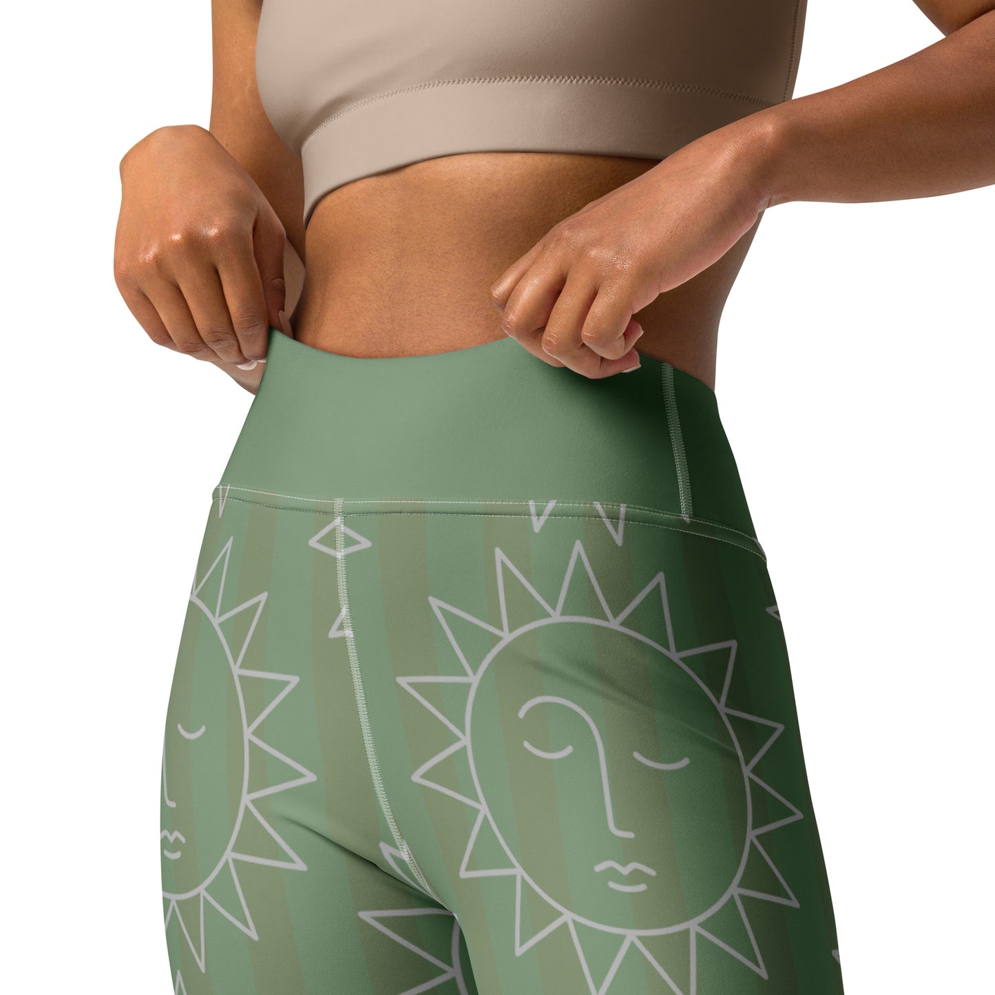 Leggings Sol Verde amulette de yoga avec sac