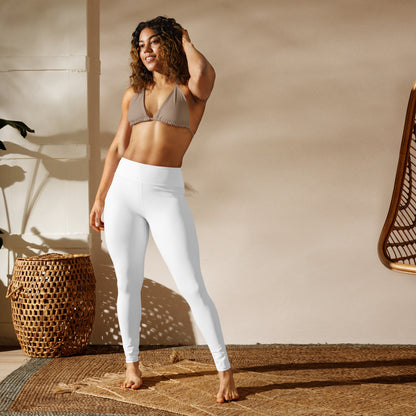 Leggings blanco de yoga avec sac