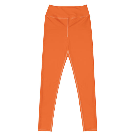 Leggings Naranja de yoga con bolsillo